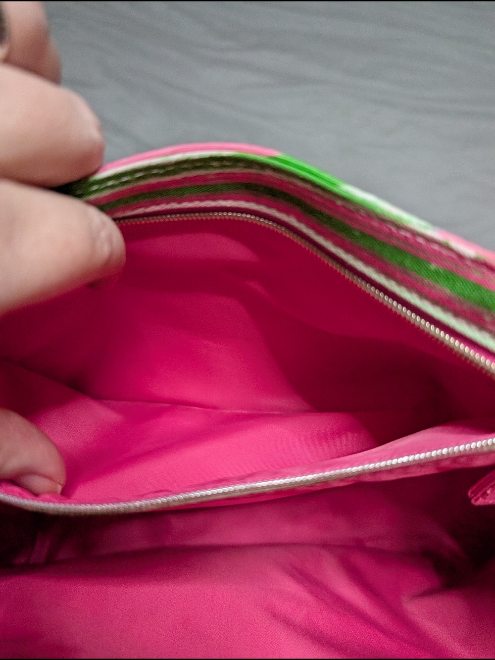 Estee Lauder Pink & Green Floral Crossbody with Detachable Strap - Picture 4 of 7